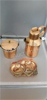 3 pieces assorted copper