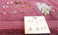 Lot of Jewelry - Earrings and Caps