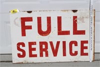 Vintage full service metal sign