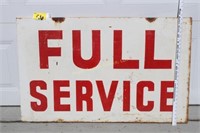Vintage full service metal sign