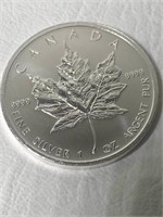 1 oz Maple Leaf $5