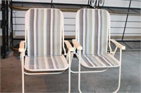 Set of 2 Folding lawn chairs