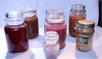 Lot of Assorted Candles Jar Yankee