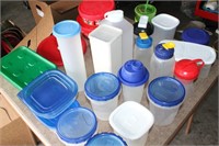 Lot of Plastic Food Storage Containters