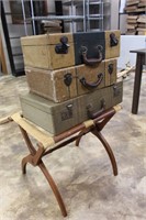 Old Luggage and Stand