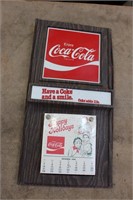 Coca-Cola Plastic Calendar