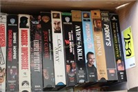Box full of VHS tape
