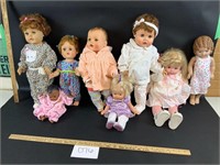 Lot of 8 dolls-see description