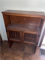 Wooden shelf with doors