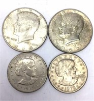Lot of 4 US Coins