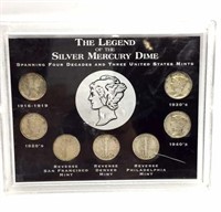 Legend of the Silver Mercury Dime Coin Set