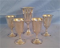 Fisher and paco sterling Wine Goblets Tumblers