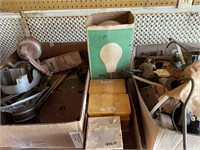 4 Box of miscellaneous hardware and household