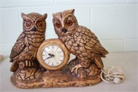 Owls Themed Clock 15 x 10.5H