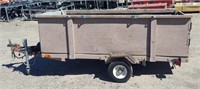 Brown Small Utility Trailer w/ Sides