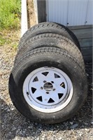 3 Tires on White Rims ST205/75 R15 H188