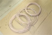 3 Coils of Coax Cable - 2 with ends