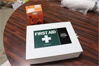 First Aid Kit with Hearing Protection - as new