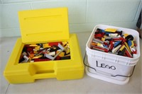 2 Containers of Lego Pieces