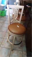 3 Round Swivel Bar height Chairs