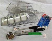 Large Lot of Steel/Metal Kitchenware Items