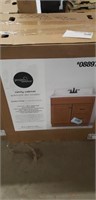 This project source vanity cabinet golden finish