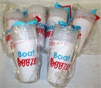 30 Plastic Reusable "Boat Booze" Party Cups NOS