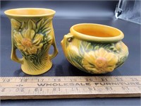 Roseville Peony Vases, Urn & Jardiniere