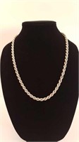 THICK STERLING ROPE CHAIN