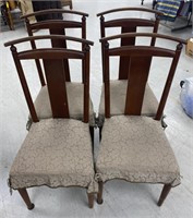 Lot of 4 upholstered Ethan Allen dining chairs