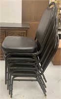 Metal coushion stackable chair biding 1xqty