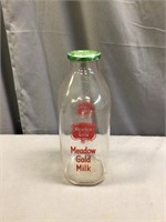Meadow Gold Milk, Square Quart. Red lettering