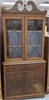 Antique China Hutch, top is locked & key