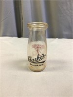 Clarke's Dairy Gallup, N.M. Half Pint Bottle
