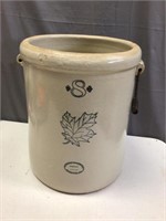 8 Gallon Western Stoneware Crock w/wood handles