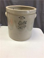 10 Gallon Monmouth Pottery Crock w/handles