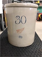 30 Gallon Red Wing Stoneware Crock. WOW