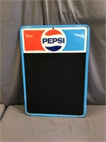 Vintage Pepsi Embossed Metal Chalkboard
