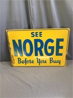 "See Norge Before You Buy" Advertising Sign