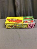 Vintage 1963 Thunderbird Tin Fraction Car w/box