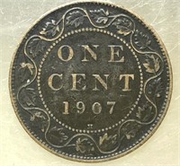 1907H Large cent Canada