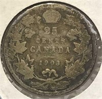 1903 25c Silver Canada