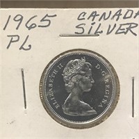 1965 P/L 25c Silver