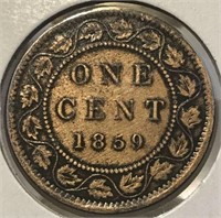 1859 Large Cent Canada