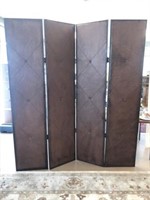 Room Divider/ Screen with Decorative Nail Heads