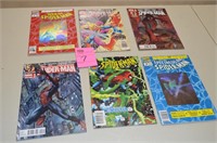 Lot of 6 Spider Man Comic Books