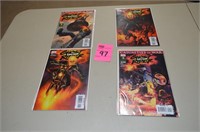 Lot of 4 Ghost Rider Comic Books