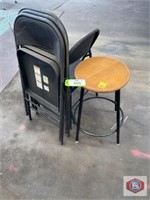 Folding Metal Chairs black color with nice metal