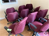 Chair, side chair Fuchsia color lot of 5. Chair,