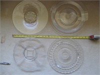 4 Glass Platters